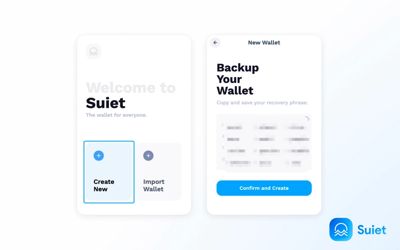 Create a New
Wallet